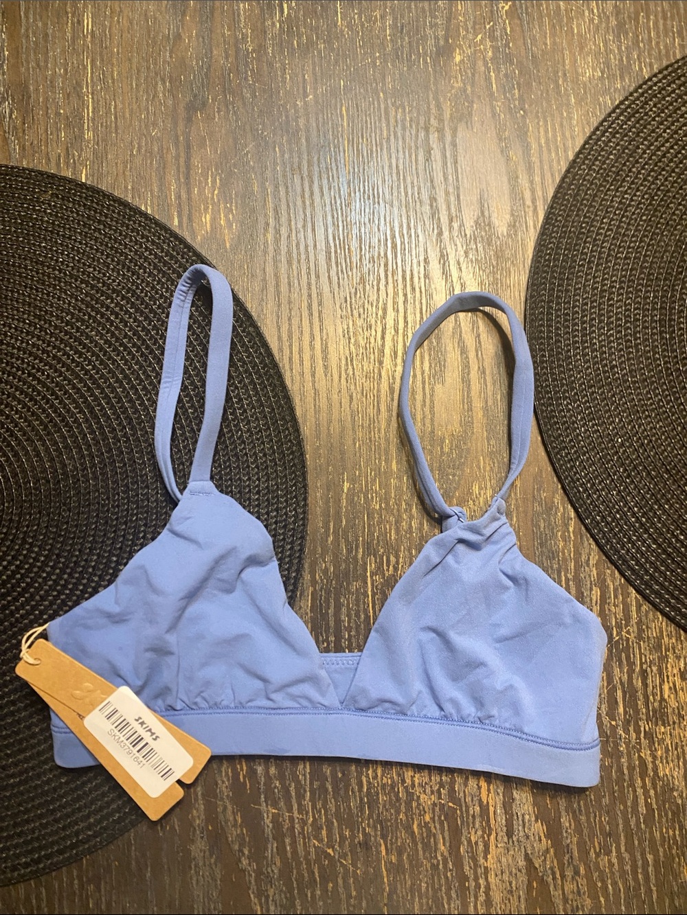 SKIMS Arctic Blue Fits everybody Triangle Bralette XS NWT